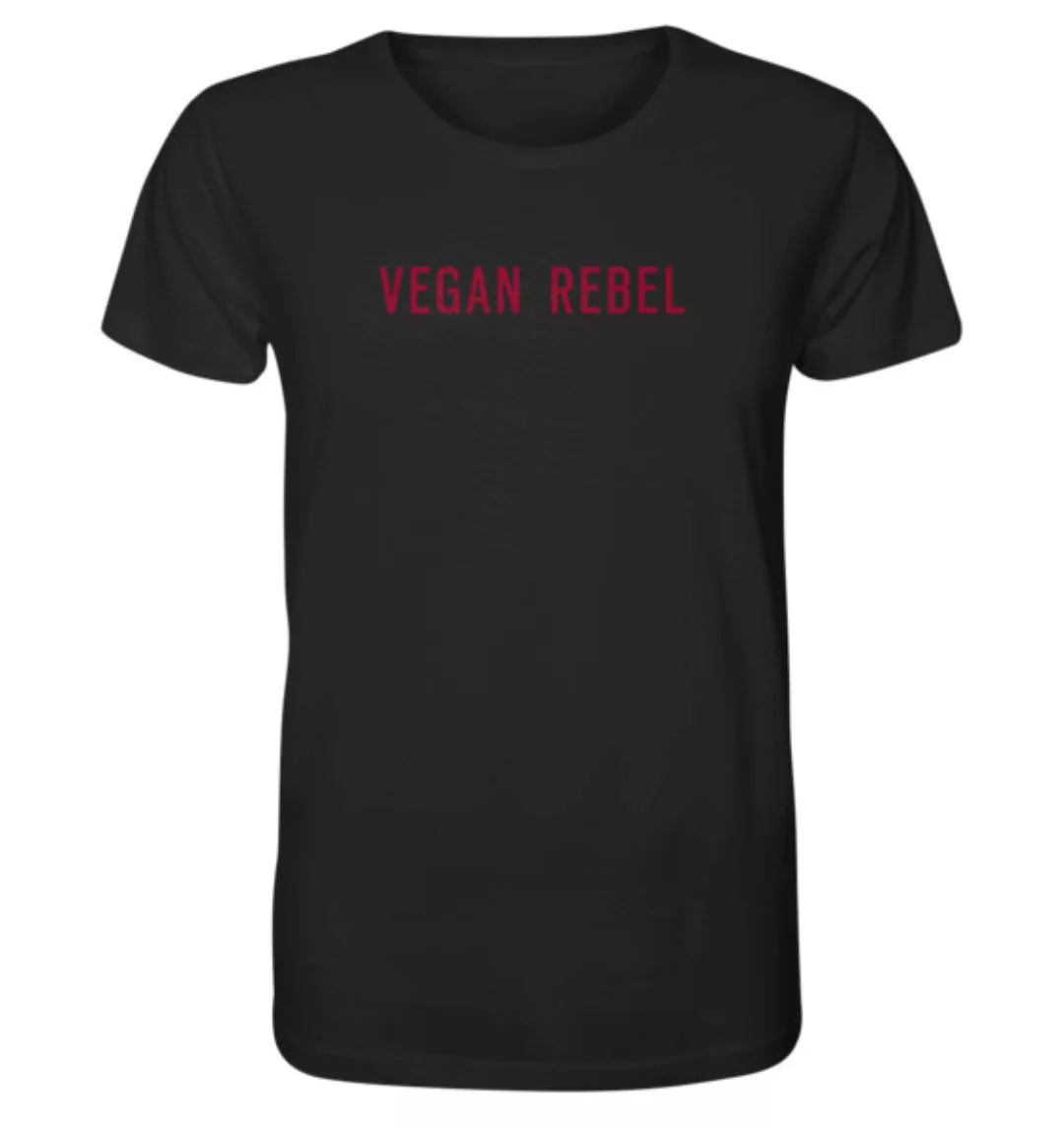 Unisex T-shirt Aus 100% Bio-baumwolle "Vegan Rebel" günstig online kaufen