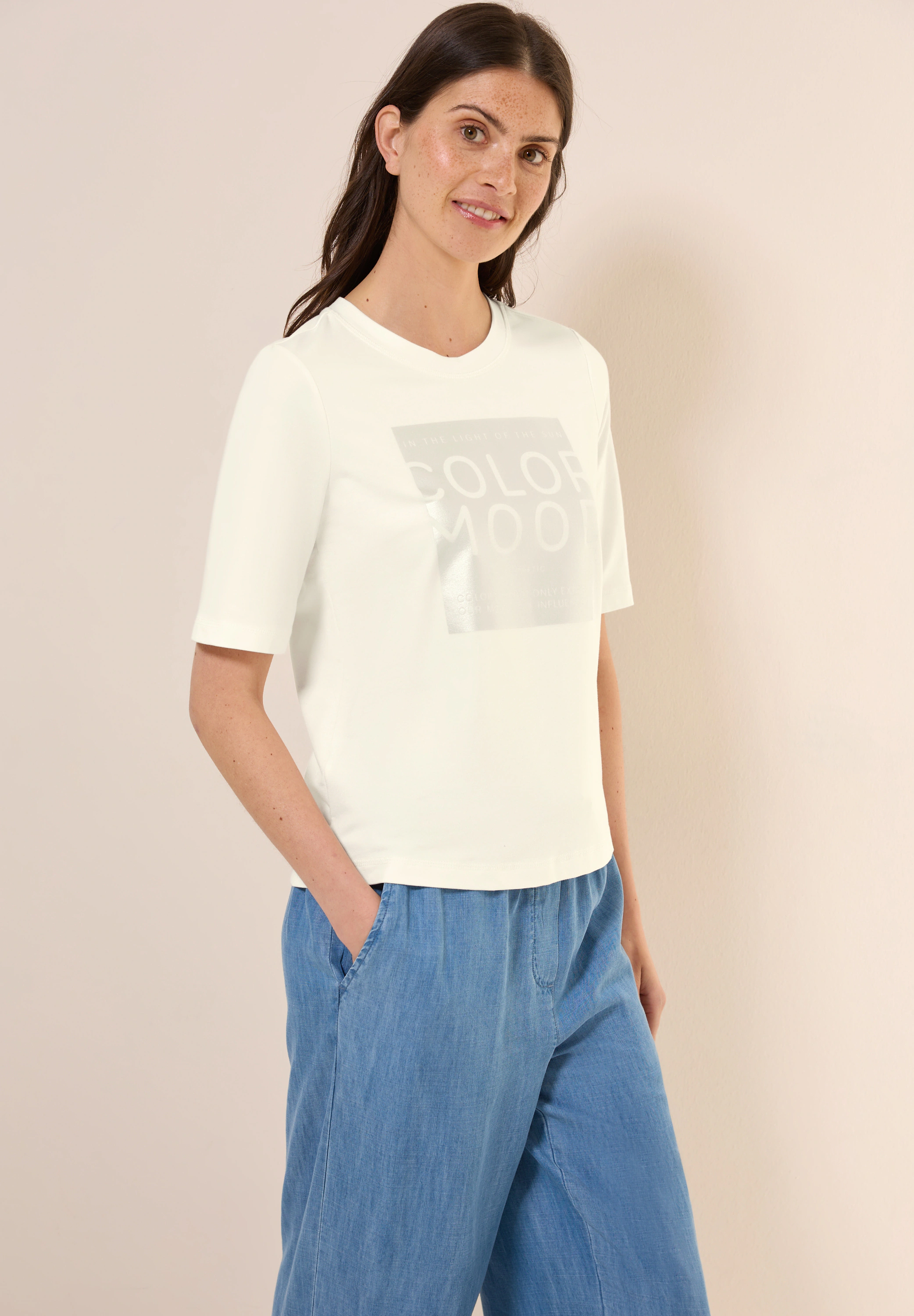 Cecil T-Shirt, mit Folienprint günstig online kaufen