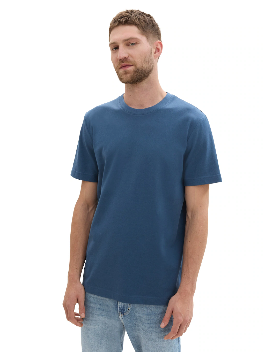 TOM TAILOR T-Shirt, mit Pique Struktur günstig online kaufen