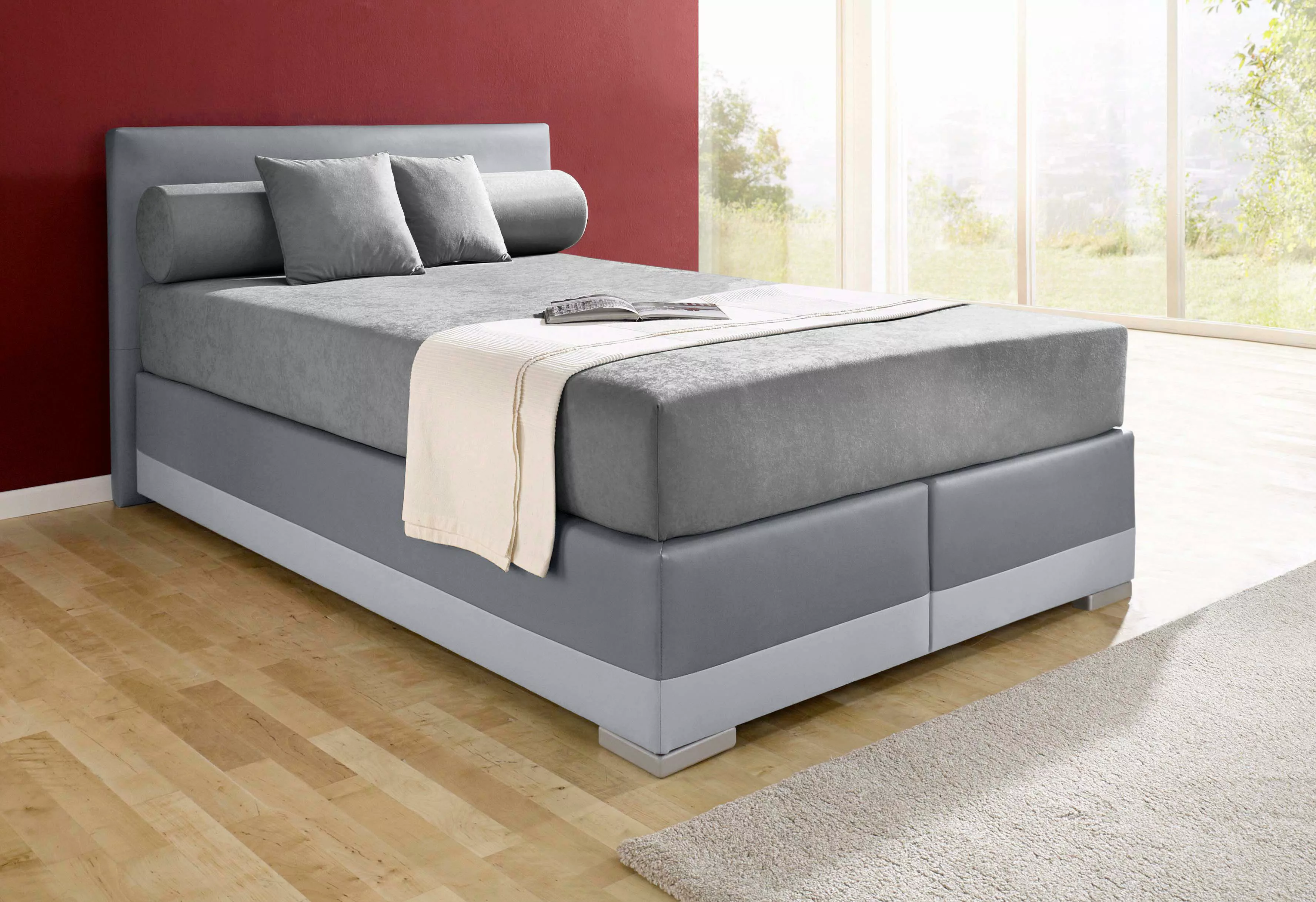 Maintal Boxspringbett "Lago", in 3 verschiedenen Matratzenarten, H2 oder H3 günstig online kaufen