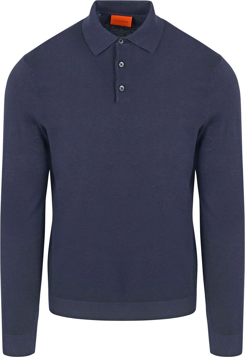 Suitable Compact Cotton Poloshirt Navy - Größe L günstig online kaufen