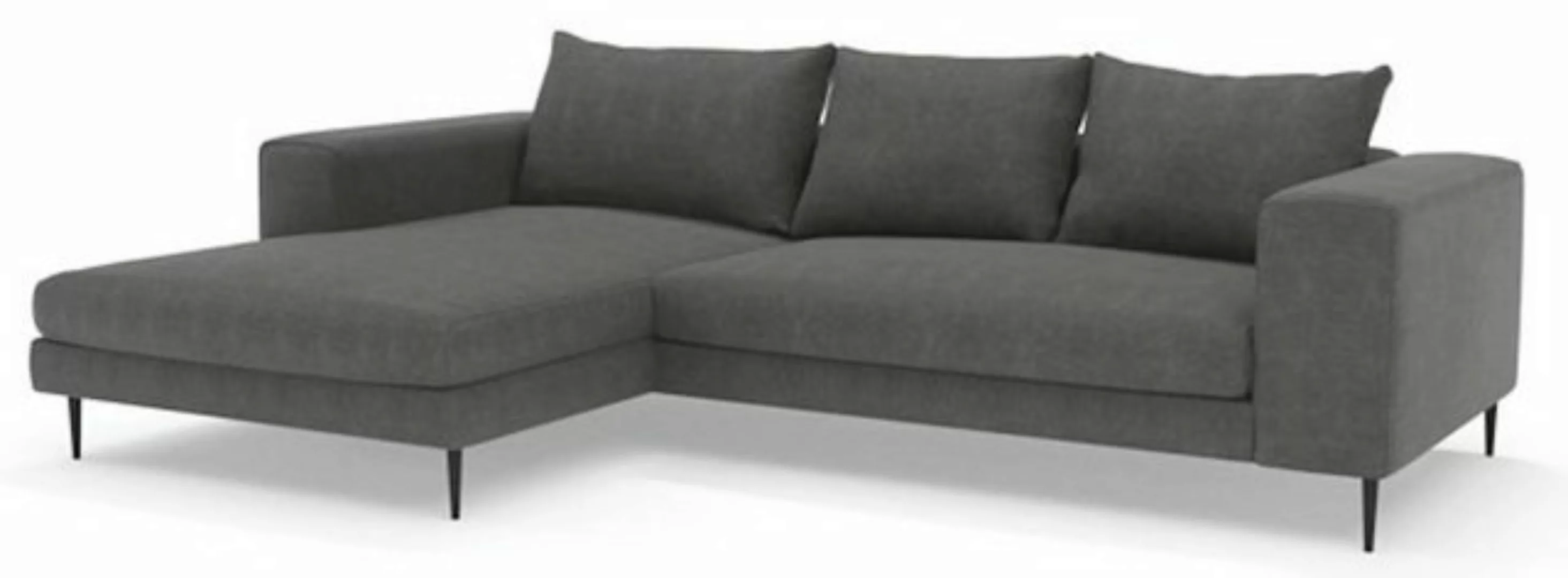 Feldmann-Wohnen Ecksofa Austin, 1 Teile, 295x170x83cm dunkelgrau Recamiere günstig online kaufen