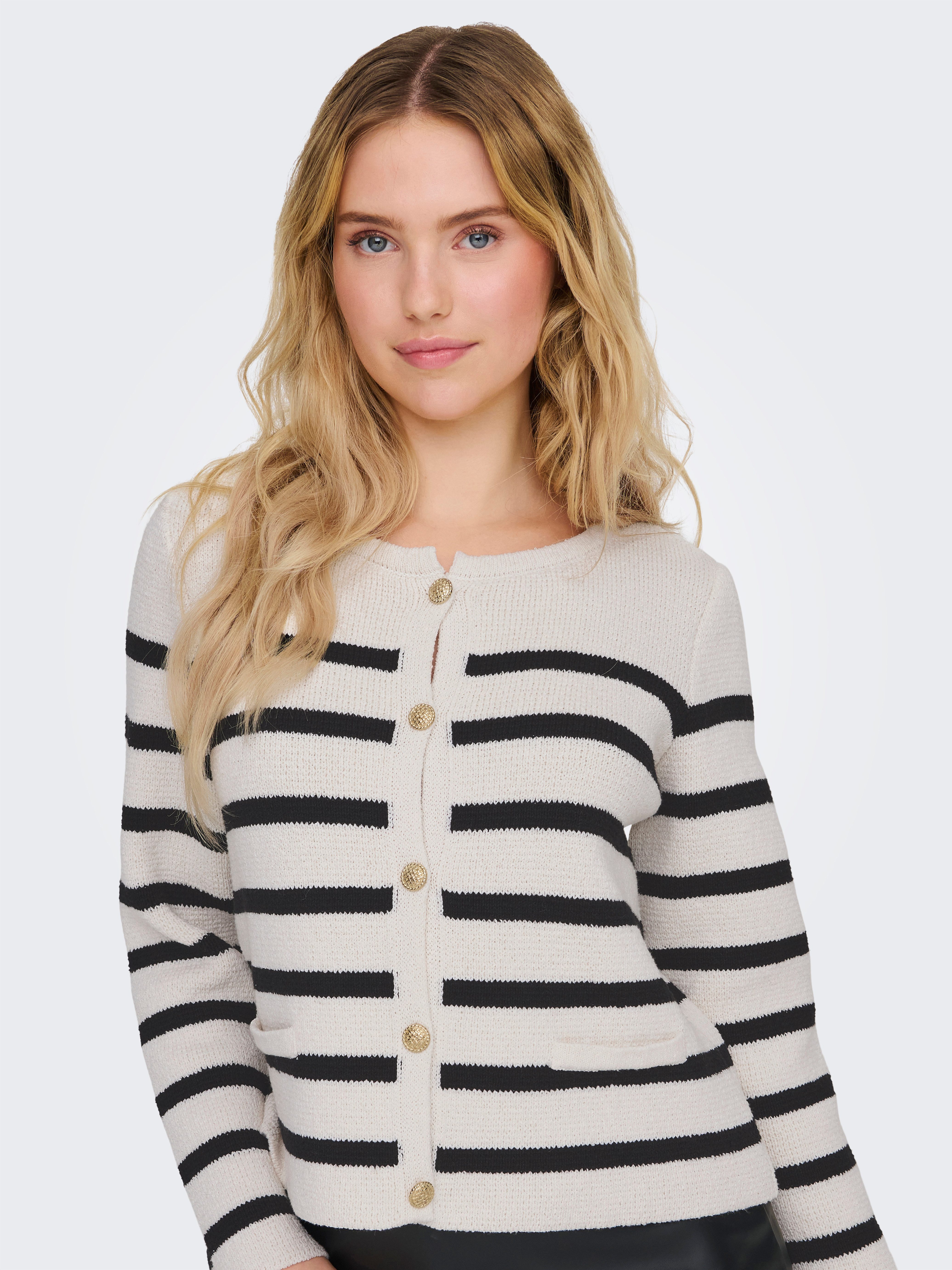 ONLY Strickjacke ONLLAURA LIFE LS O-NECK günstig online kaufen