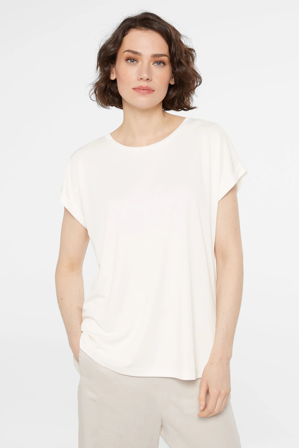 SENSES.THE LABEL Rundhalsshirt, mit Necktape günstig online kaufen