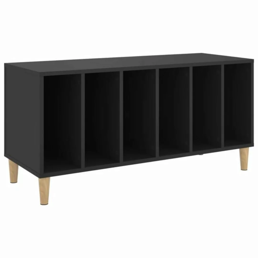 vidaXL Beistellschrank Plattenschrank Schwarz 100x38x48 cm Holzwerkstoff günstig online kaufen