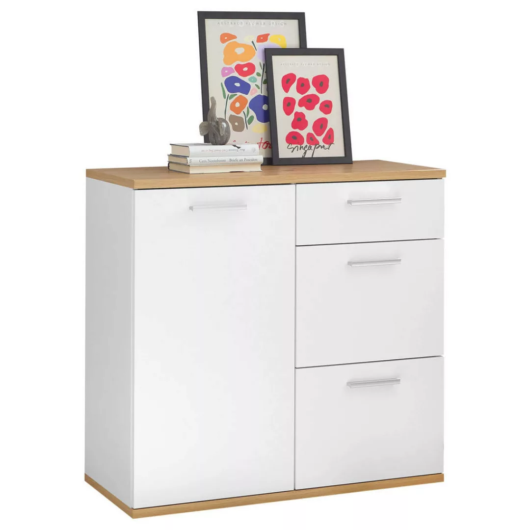 HBZ Kommode "BC1035 weiß matt, BxHxT 180x86x38 cm", Sideboard mit 3 Türen, günstig online kaufen