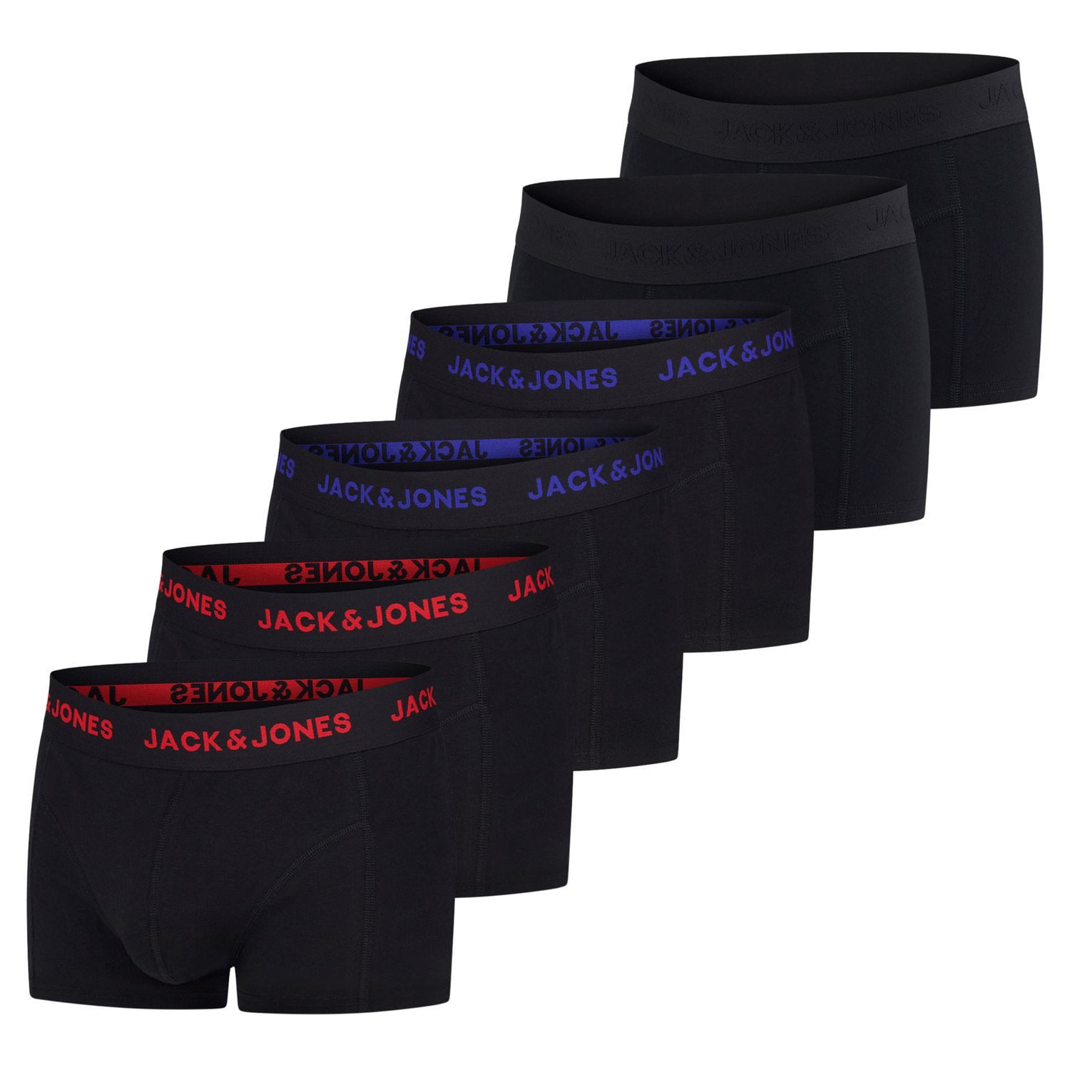Jack & Jones Boxershorts Herren 6er Pack JACJEANS TRUNKS günstig online kaufen
