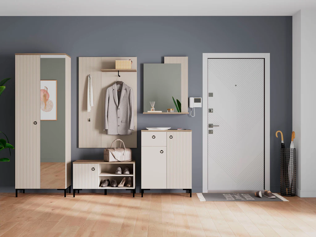 Home affaire Garderobenschrank »Luminara«, (1 St.), Kleiderschrank mit ausz günstig online kaufen