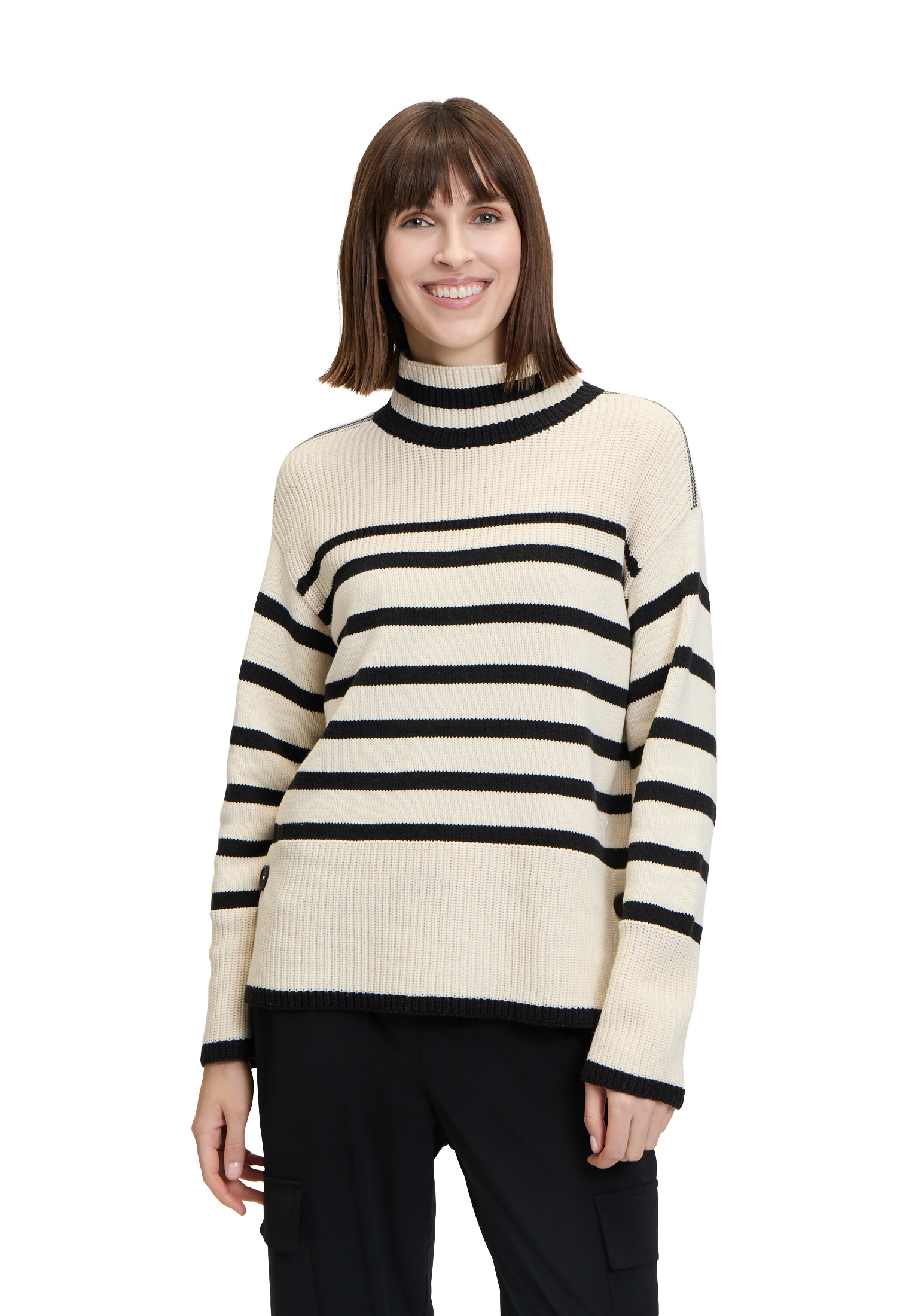 Betty Barclay Strickpullover "Betty Barclay Grobstrick-Pullover mit Streife günstig online kaufen