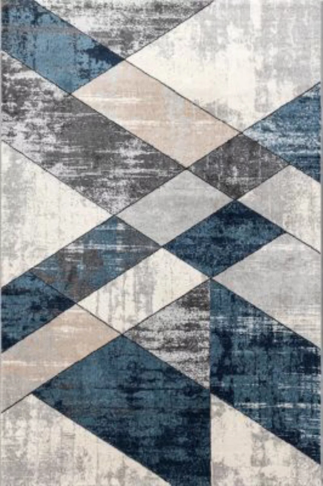 Carpetilla Designteppich Palmas Abstrakt Kurzflor blau Gr. 120 x 170 günstig online kaufen
