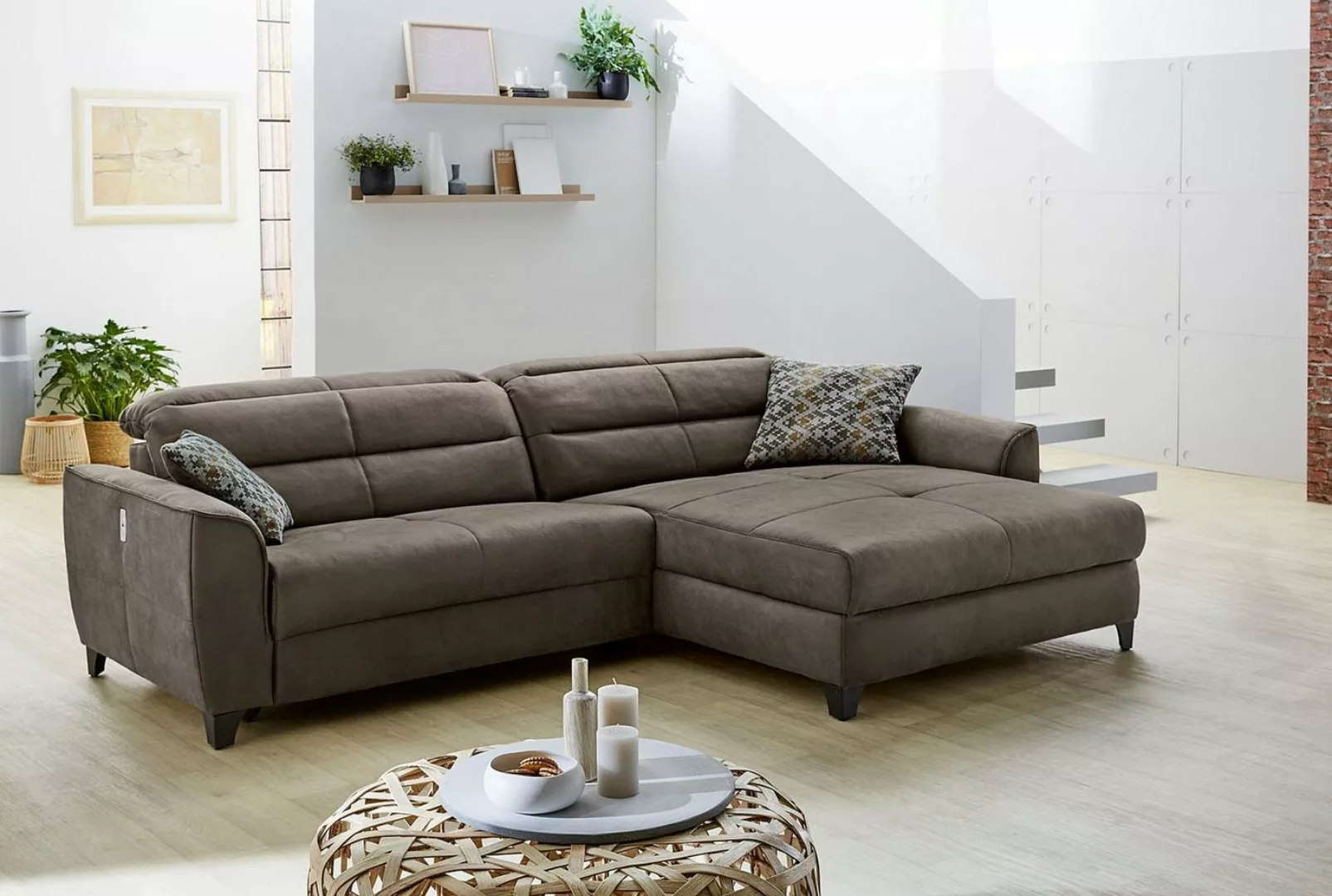 Jockenhöfer Gruppe Ecksofa Double One L-Form, mit 2x 120cm breiten, elektro günstig online kaufen