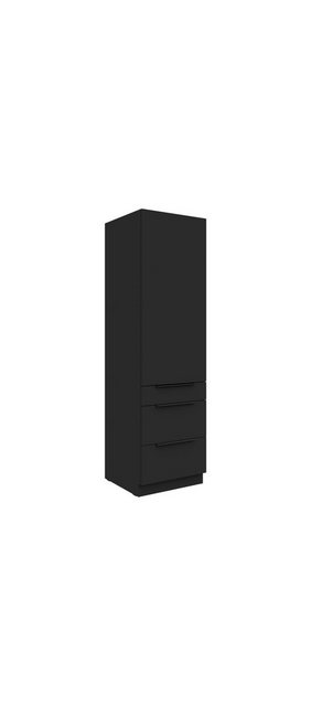 Küchen-Preisbombe Hochschrank 60 cm Küche SIENA Schwarz matt Küchenzeile Kü günstig online kaufen