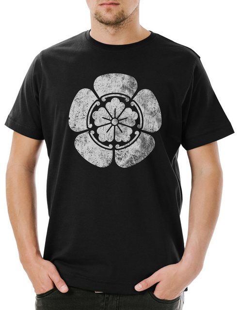 Urban Backwoods Print-Shirt Oda Clan Mon Logo Herren T-Shirt Shogun Samurai günstig online kaufen