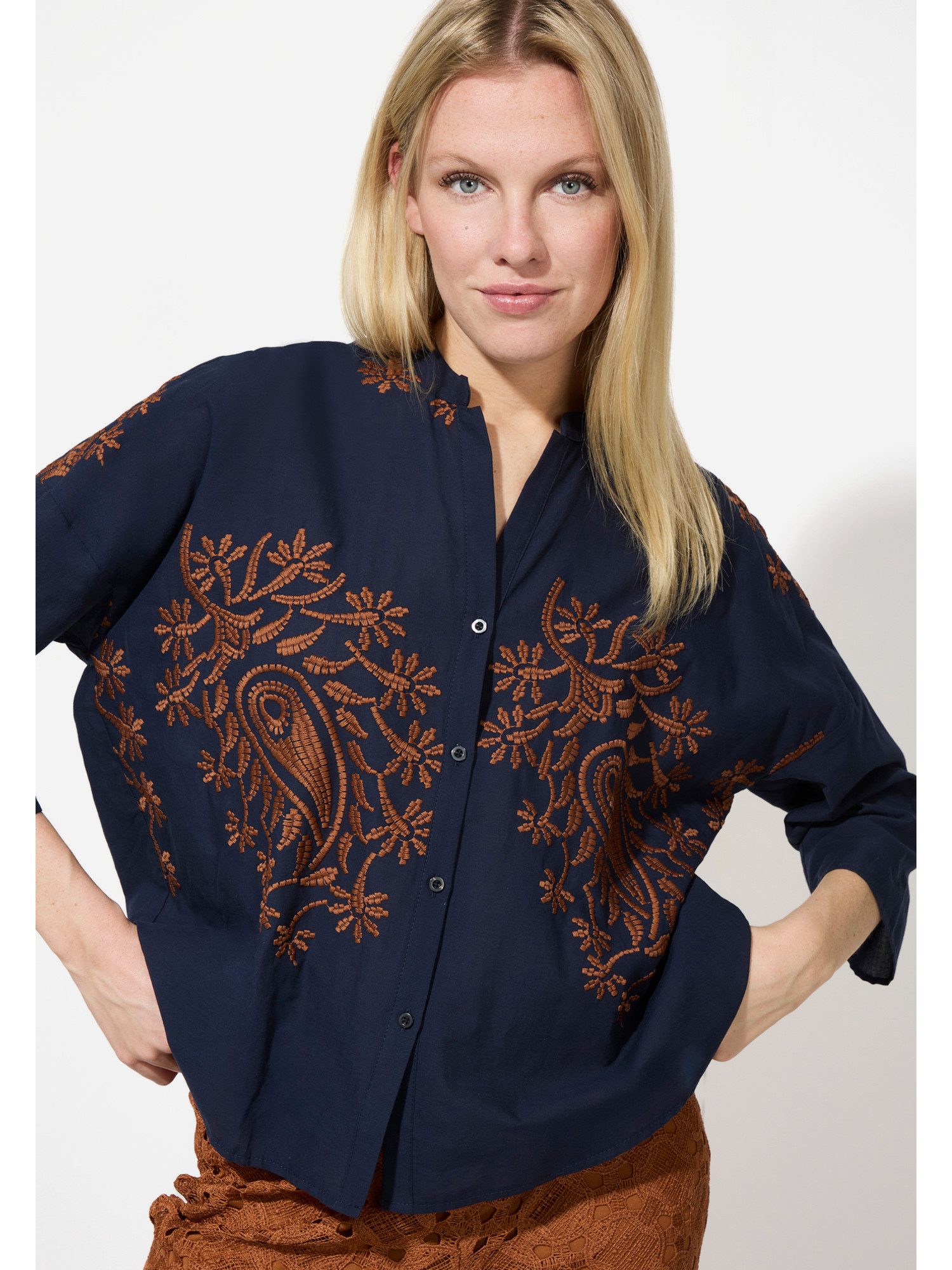 MORE&MORE Klassische Bluse Hemdbluse günstig online kaufen