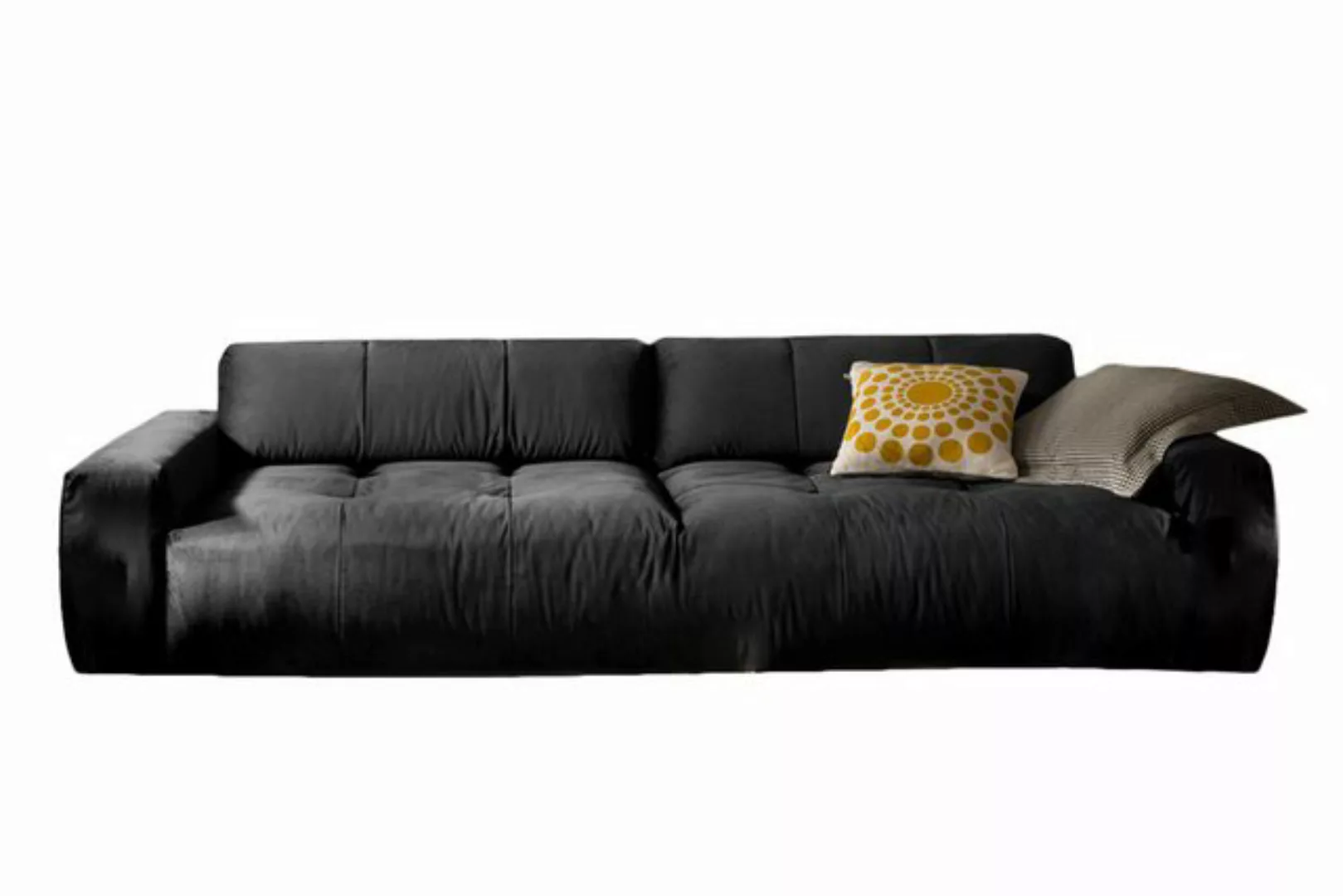 KAWOLA 3-Sitzer PALACE, Big Sofa Couch mit Sitztiefenverstellung Velvet 298 günstig online kaufen