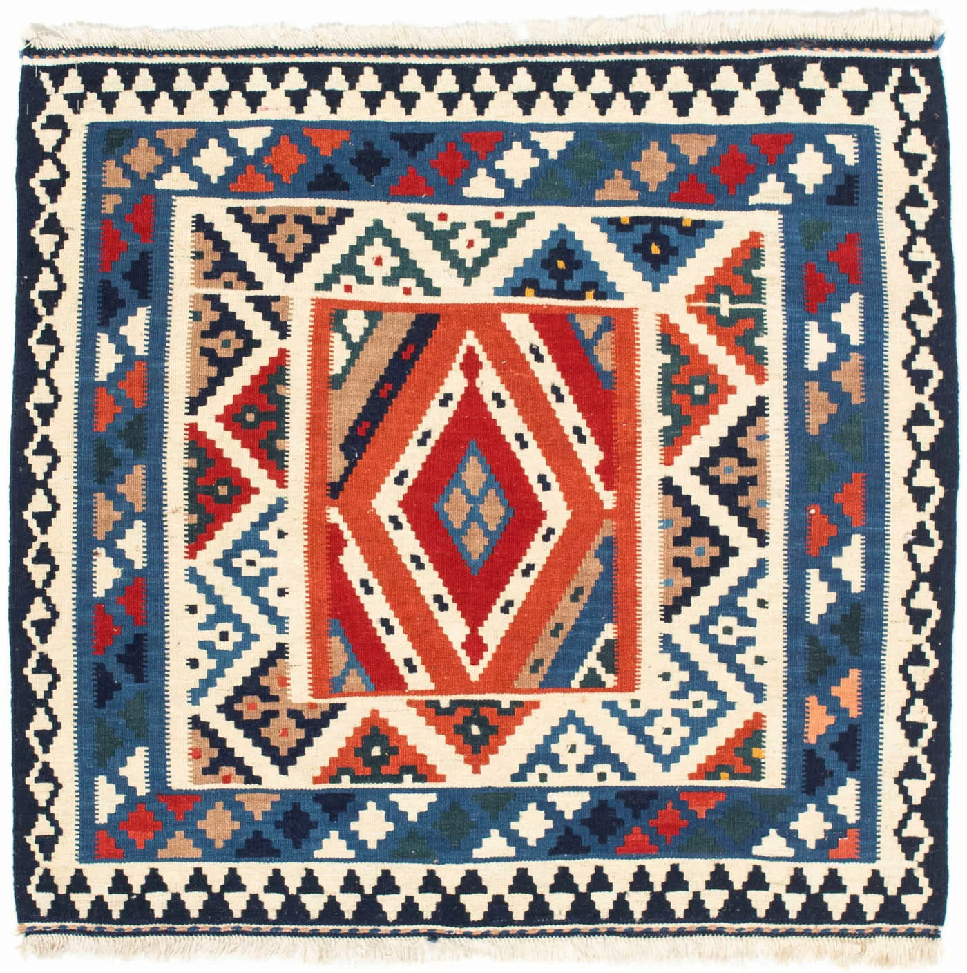 morgenland Wollteppich »Kelim - Oriental quadratisch - 103 x 102 cm - hellb günstig online kaufen