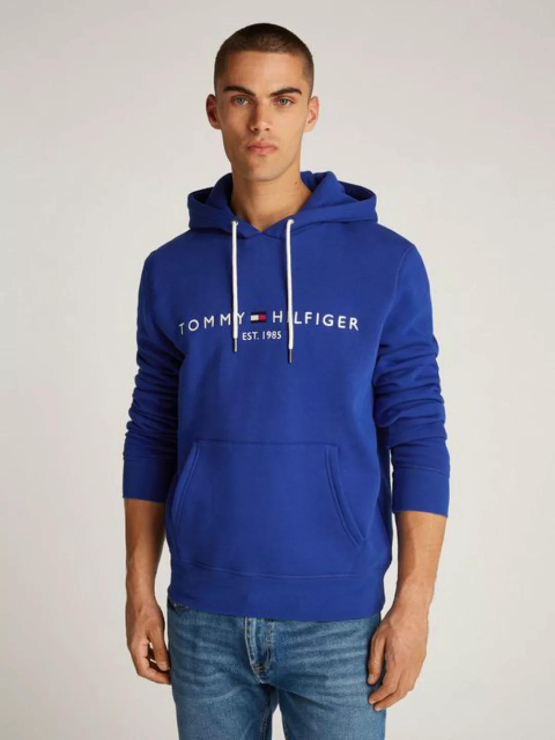 Tommy Hilfiger Kapuzensweatshirt TOMMY LOGO HOODY mit Kapuze und Kängurutas günstig online kaufen