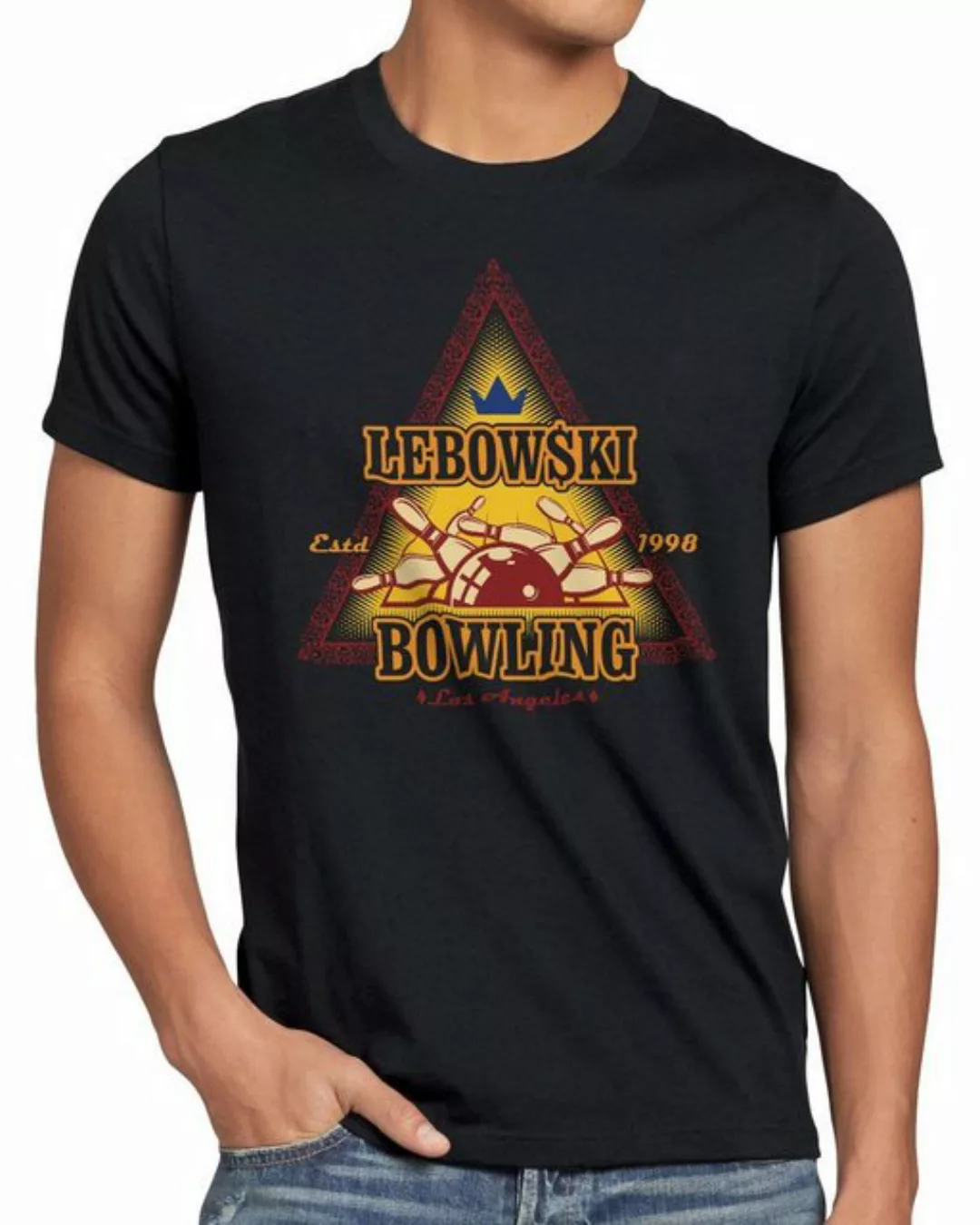 style3 T-Shirt Lebowski Bowling Dude Bowler Big Rude the big lebowski günstig online kaufen