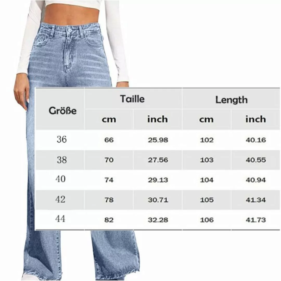 FIDDY Baukastenhose High Waist Hose für Damen Bedruckt locker weites Bein l günstig online kaufen