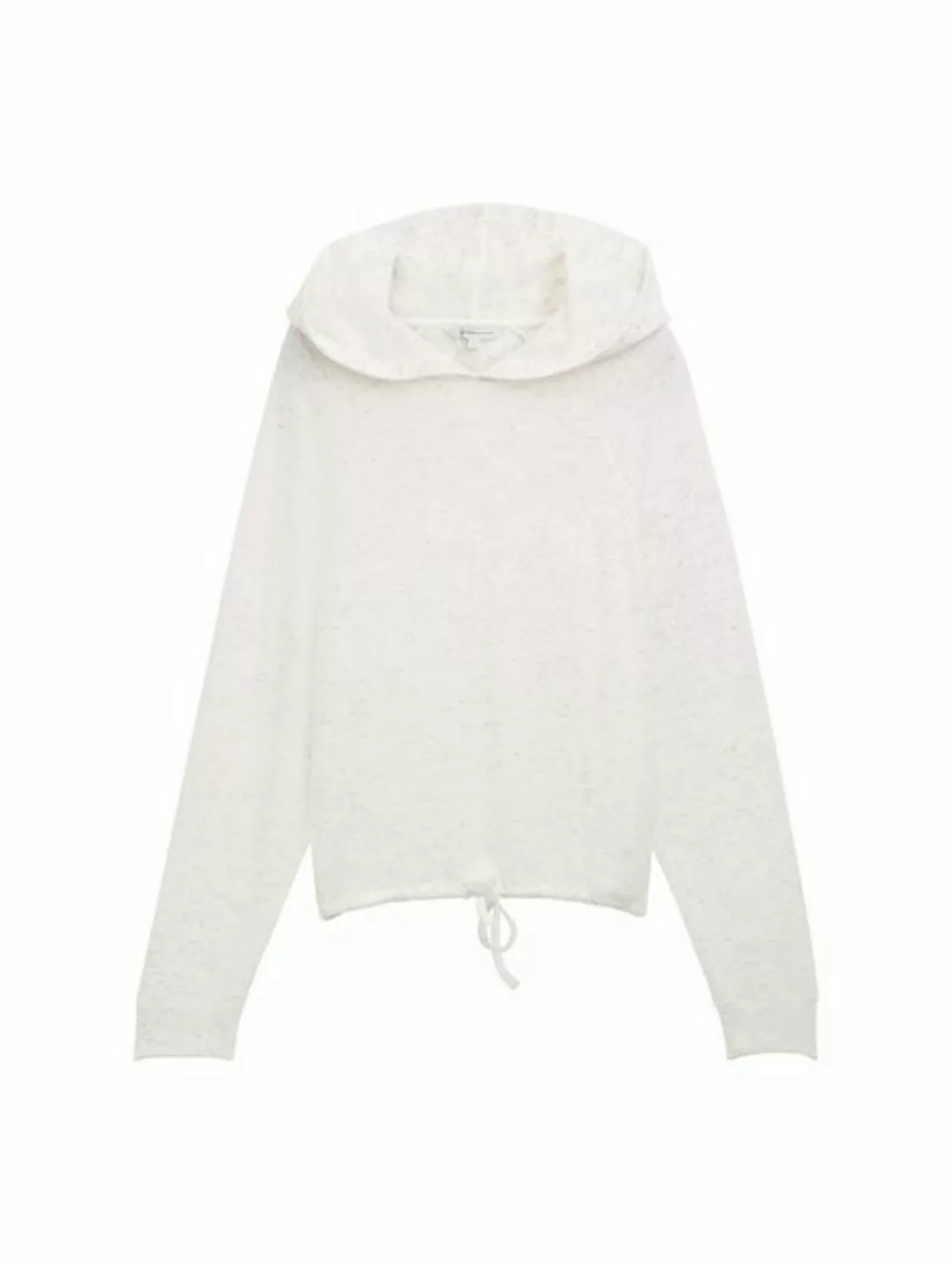 TOM TAILOR Denim Sweatshirt Raglan Hoodie, Marble Beige Melange günstig online kaufen