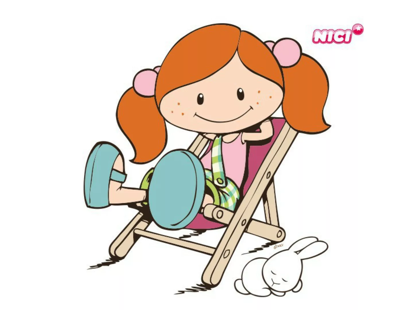 Wandtattoo Kinderzimmer NICI - Minilara entspannt günstig online kaufen