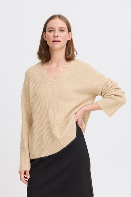 b.young Strickpullover "Strickpullover BYOMEA V-NECK JUMPER -" günstig online kaufen