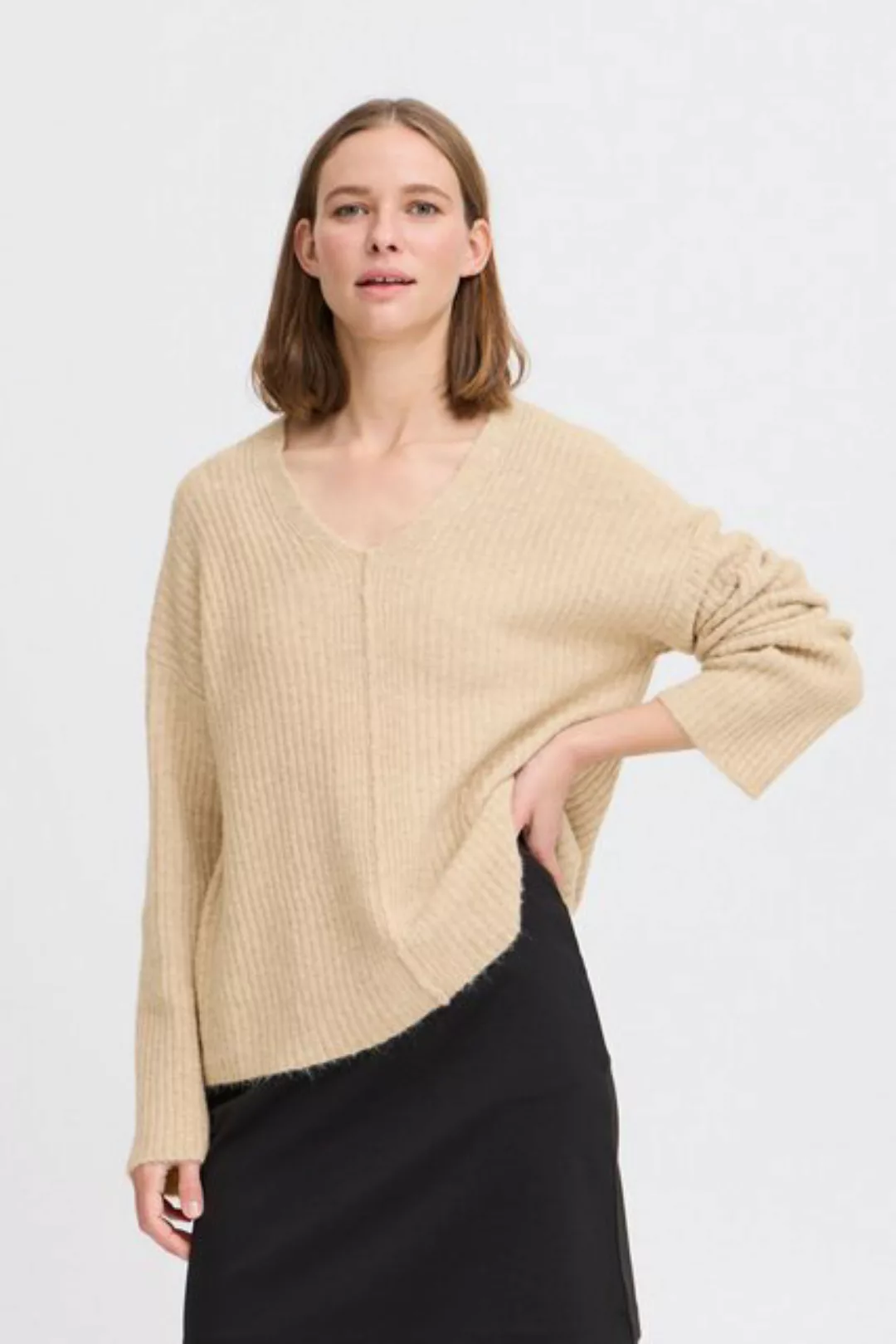 b.young Strickpullover BYOMEA V-NECK JUMPER modischer Strickpullover günstig online kaufen