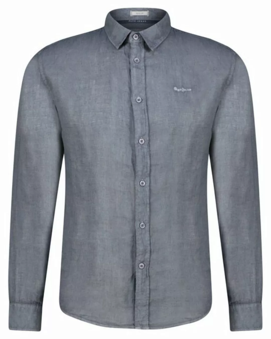 Pepe Jeans Langarmhemd Herren Leinenhemd Regular Fit Langarm (1-tlg) günstig online kaufen