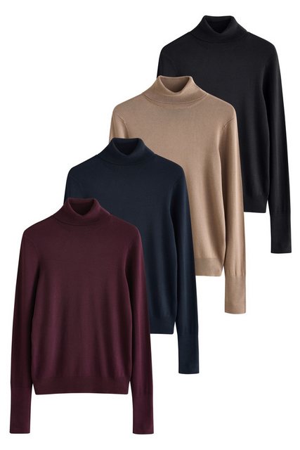 The Set Rollkragenpullover The Set Rollkragenpullover, Feinstrick, 4er-Pack günstig online kaufen