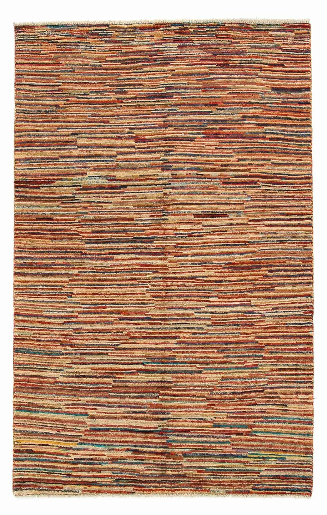morgenland Wollteppich »Streifen Multicolore 185 x 116 cm«, rechteckig, Han günstig online kaufen