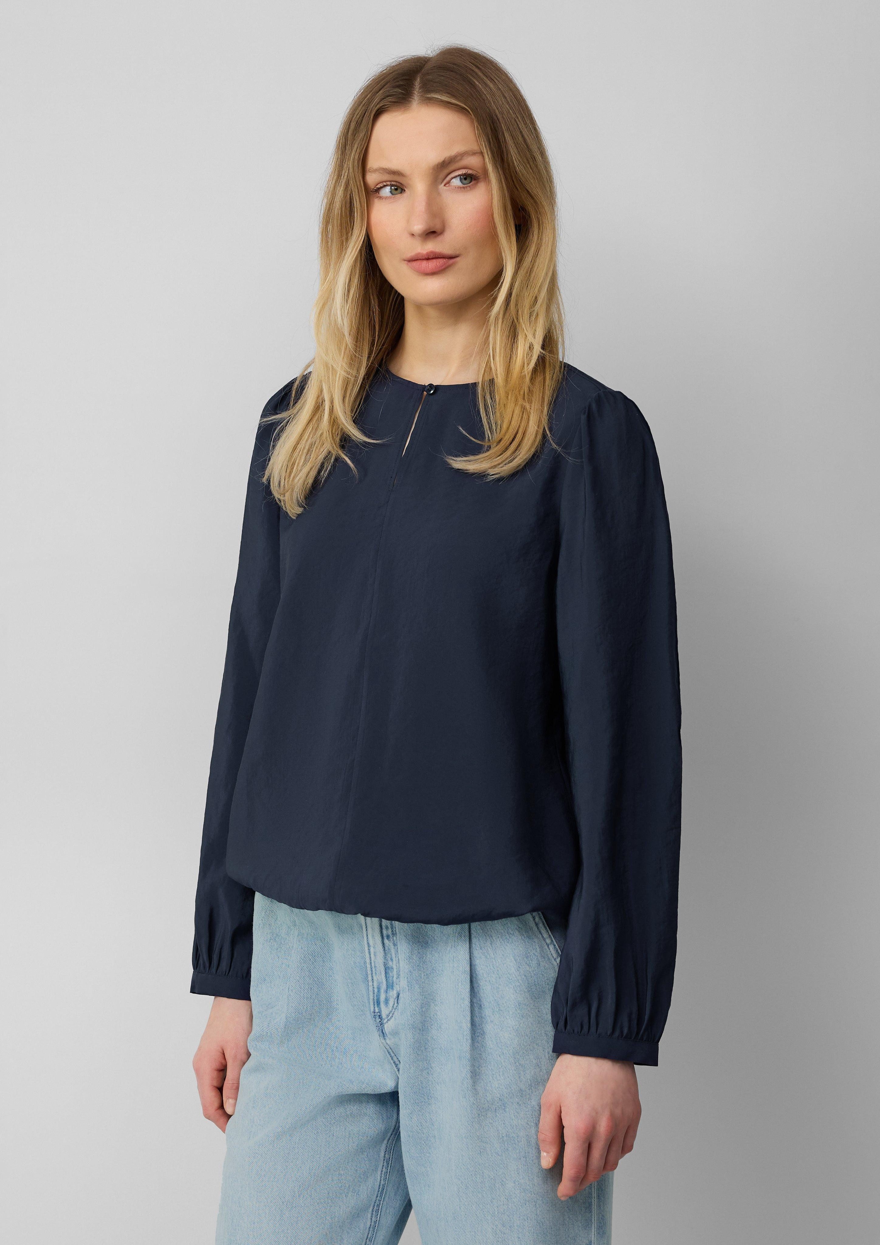 s.Oliver Langarmbluse Bluse mit Puffärmeln im günstig online kaufen