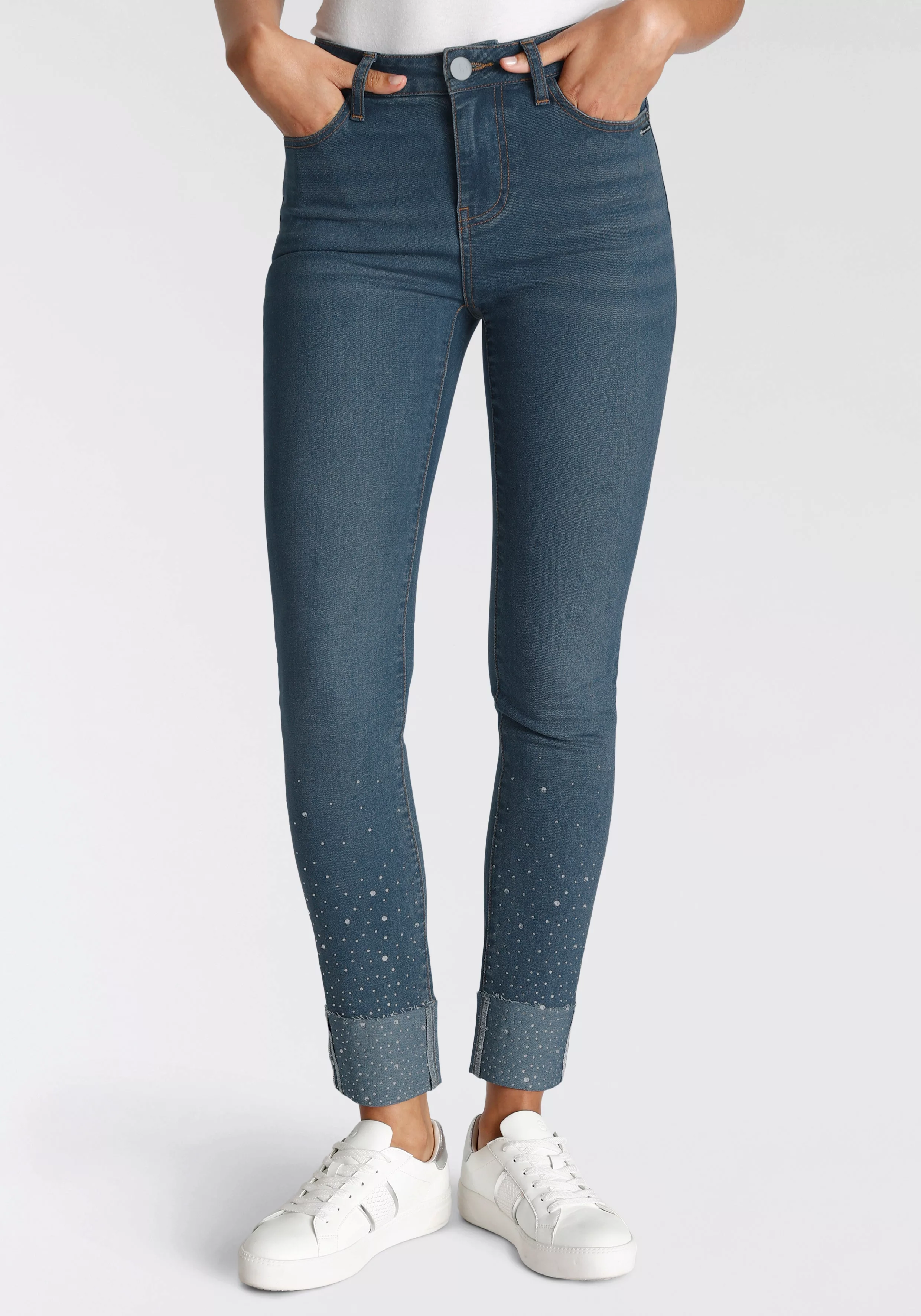 Bruno Banani 7/8-Jeans, Glitzer-Details NEUE KOLLEKTION günstig online kaufen