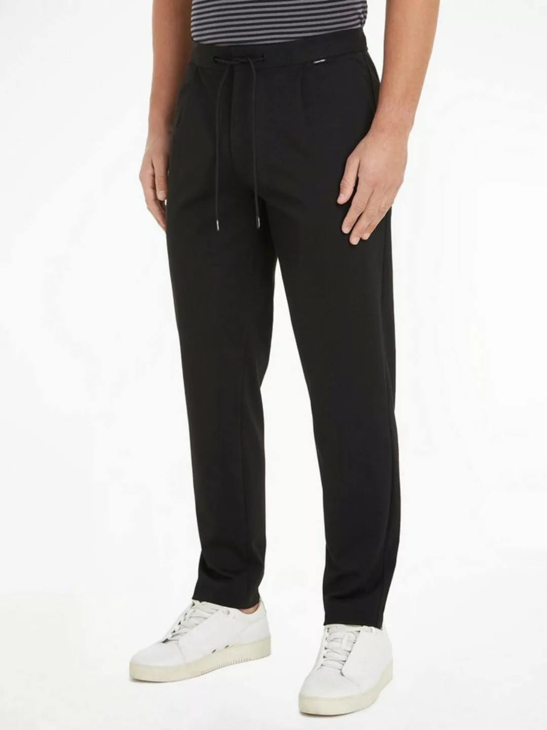 Calvin Klein Chinohose COMFORT KNIT TAPERED PLEAT günstig online kaufen