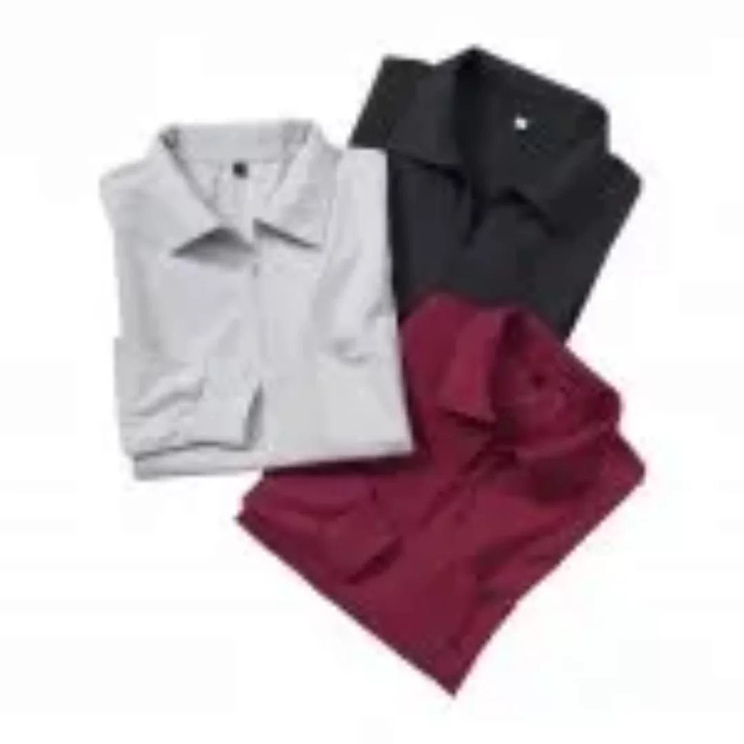 Jersey Poloshirt 3er Pack günstig online kaufen