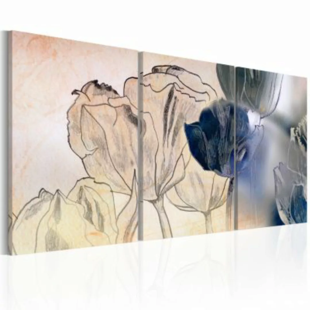 artgeist Wandbild Sketch of Tulips mehrfarbig Gr. 60 x 30 günstig online kaufen