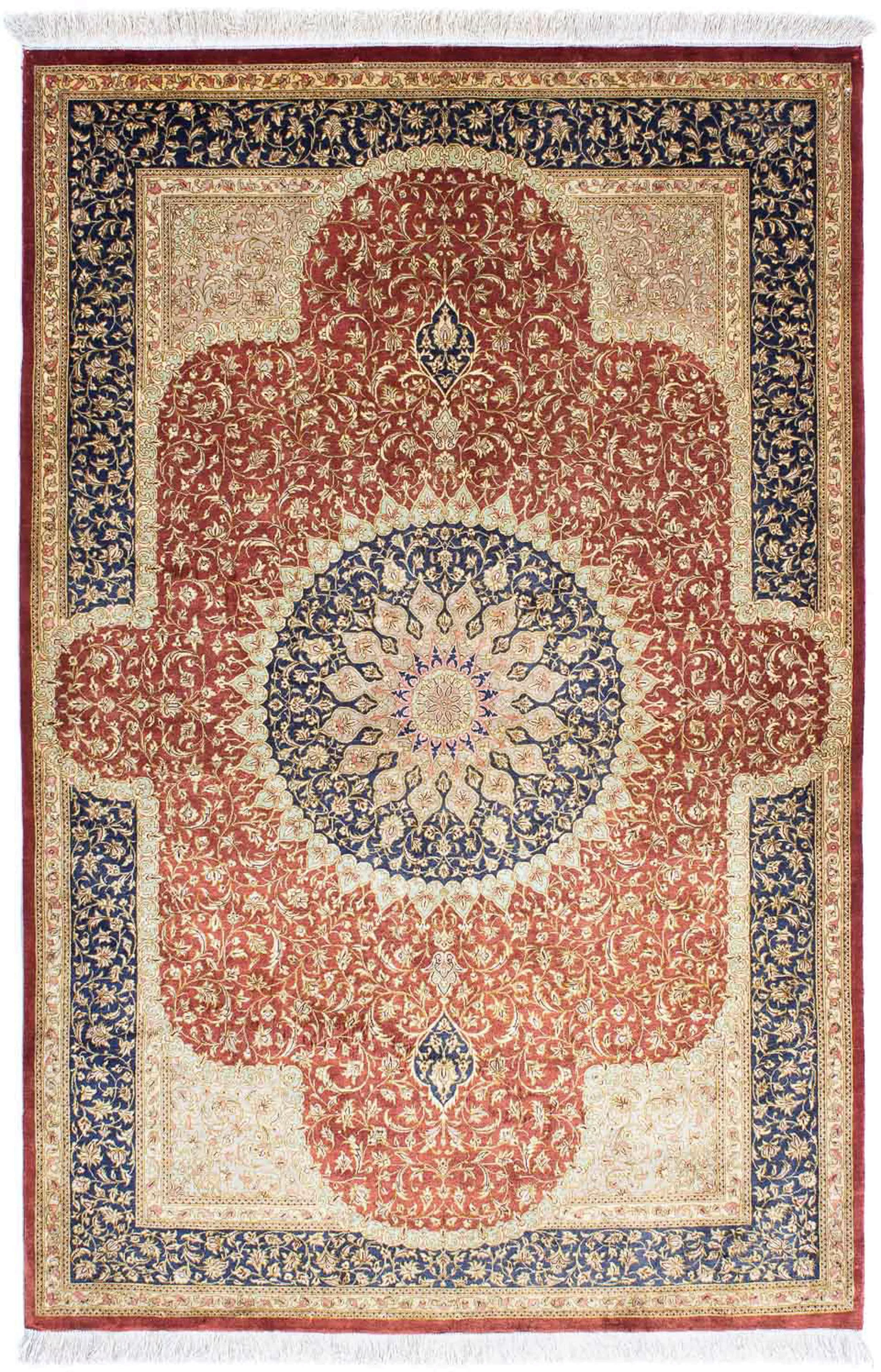 morgenland Orientteppich »Perser - Ghom - 154 x 100 cm - rost«, rechteckig günstig online kaufen