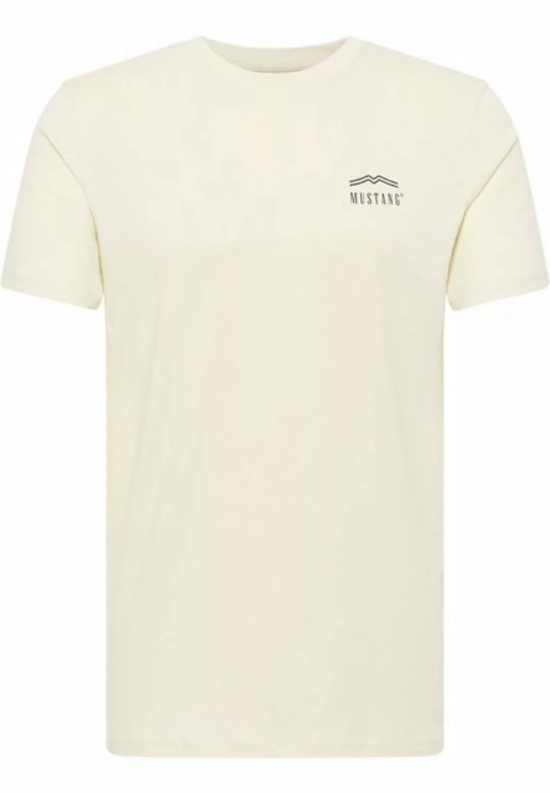 MUSTANG Kurzarmshirt Label-Shirt günstig online kaufen