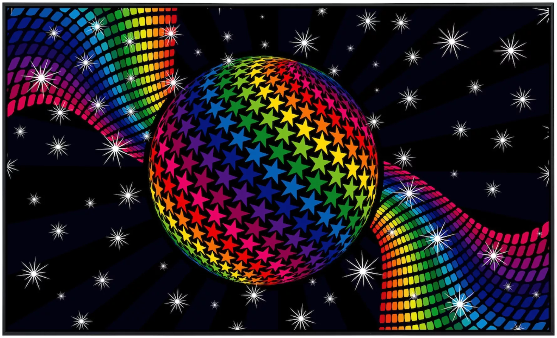 Papermoon Infrarotheizung »Rainbow Disco Dance«, sehr angenehme Strahlungsw günstig online kaufen