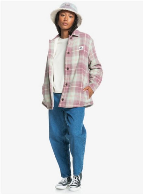 Quiksilver Fleecejacke Quiksilver Flanellhemd Grape Shake Uni Plaid Overshi günstig online kaufen