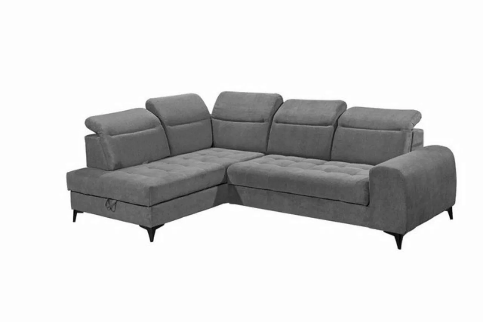 ED EXCITING DESIGN Ecksofa "Rockdale L-Form", frei im Raum stellbar, mit Be günstig online kaufen