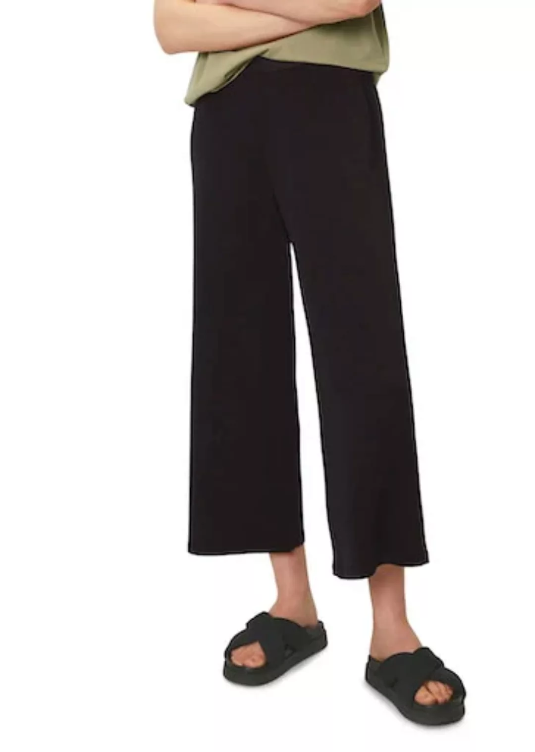 Marc OPolo Culotte "Jersey pants, straight leg, long", mit elastischem Bund günstig online kaufen
