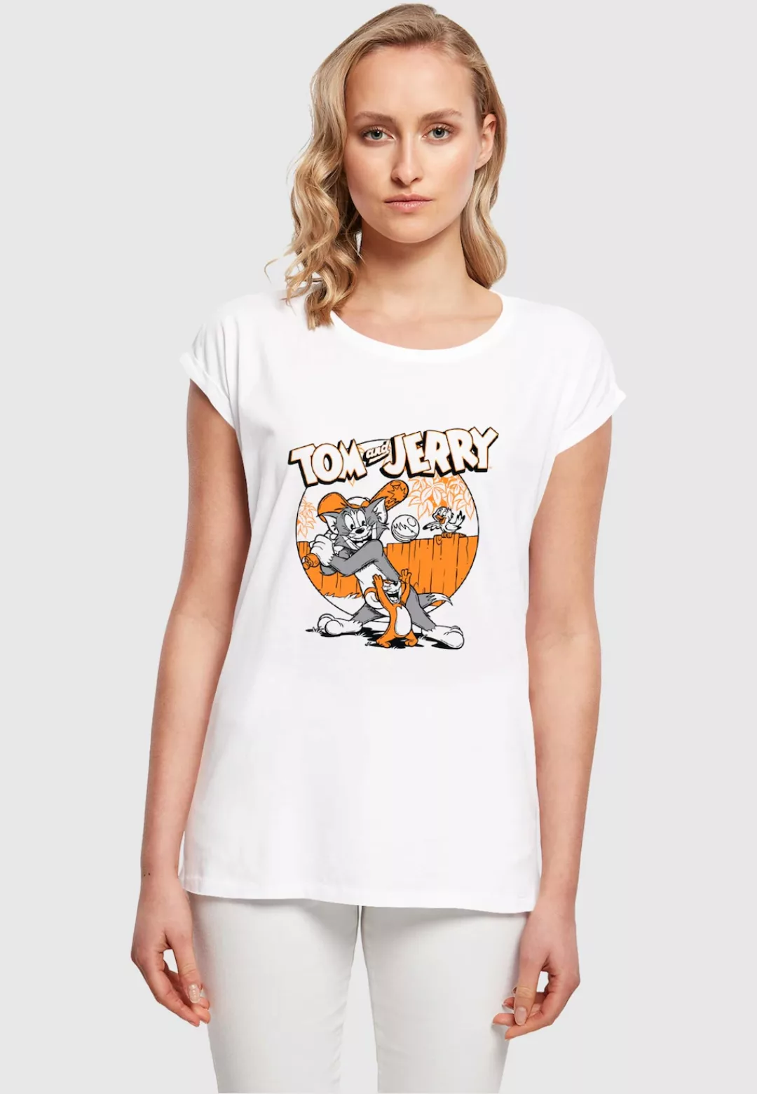 ABSOLUTE CULT T-Shirt "ABSOLUTE CULT Damen Ladies Tom and Jerry - Baseball günstig online kaufen