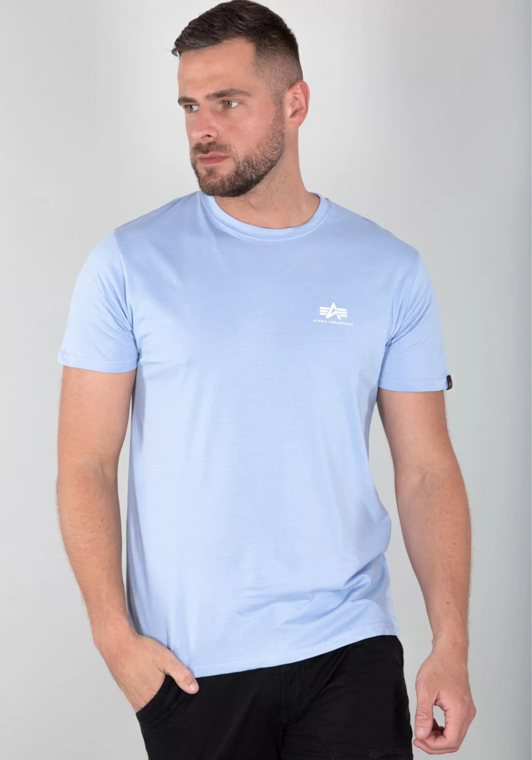 Alpha Industries T-Shirt "Alpha Industries Men - T-Shirts Basic T Small Log günstig online kaufen