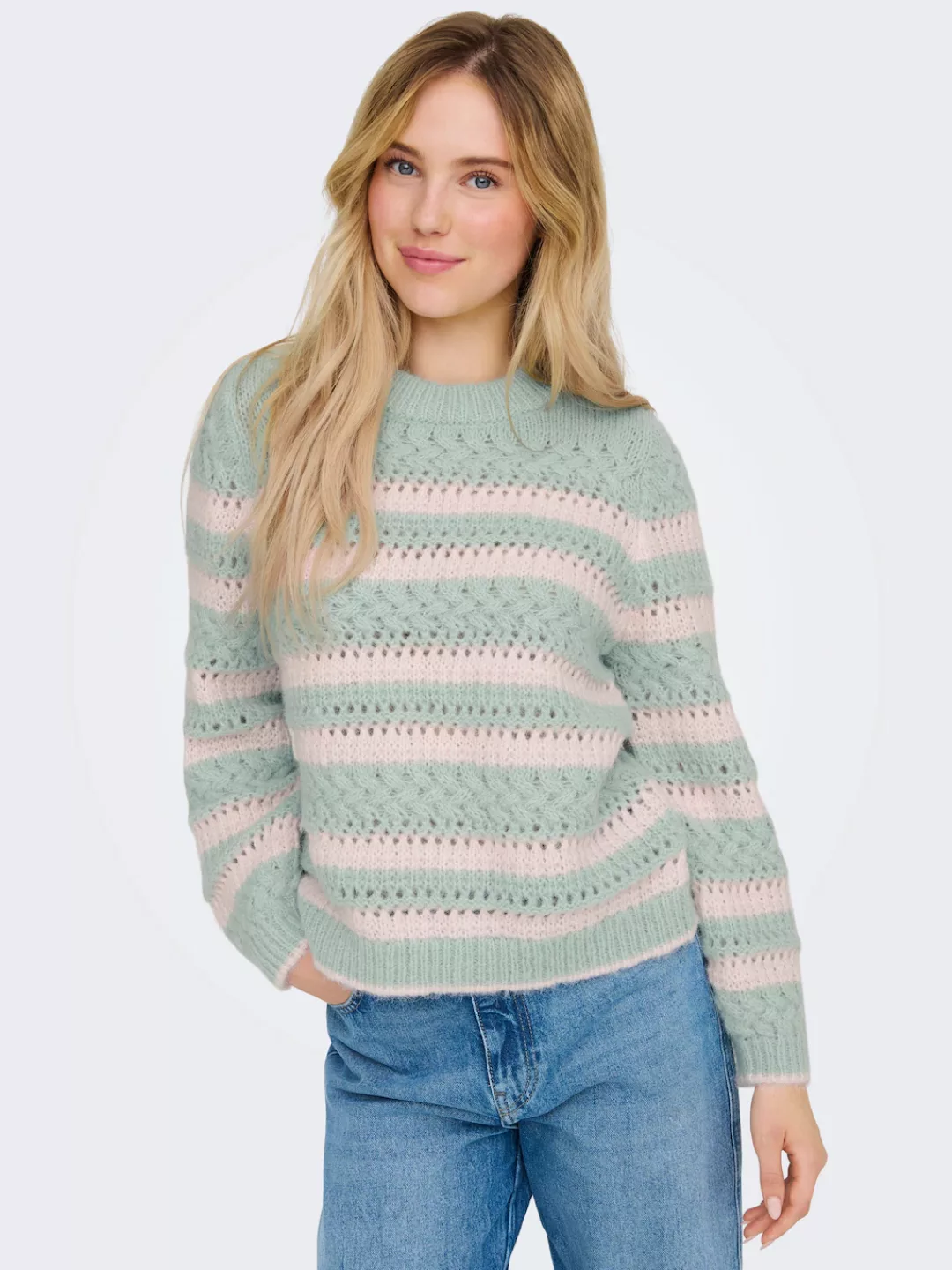 ONLY Strickpullover ONLKima (1-tlg) Lochmuster günstig online kaufen