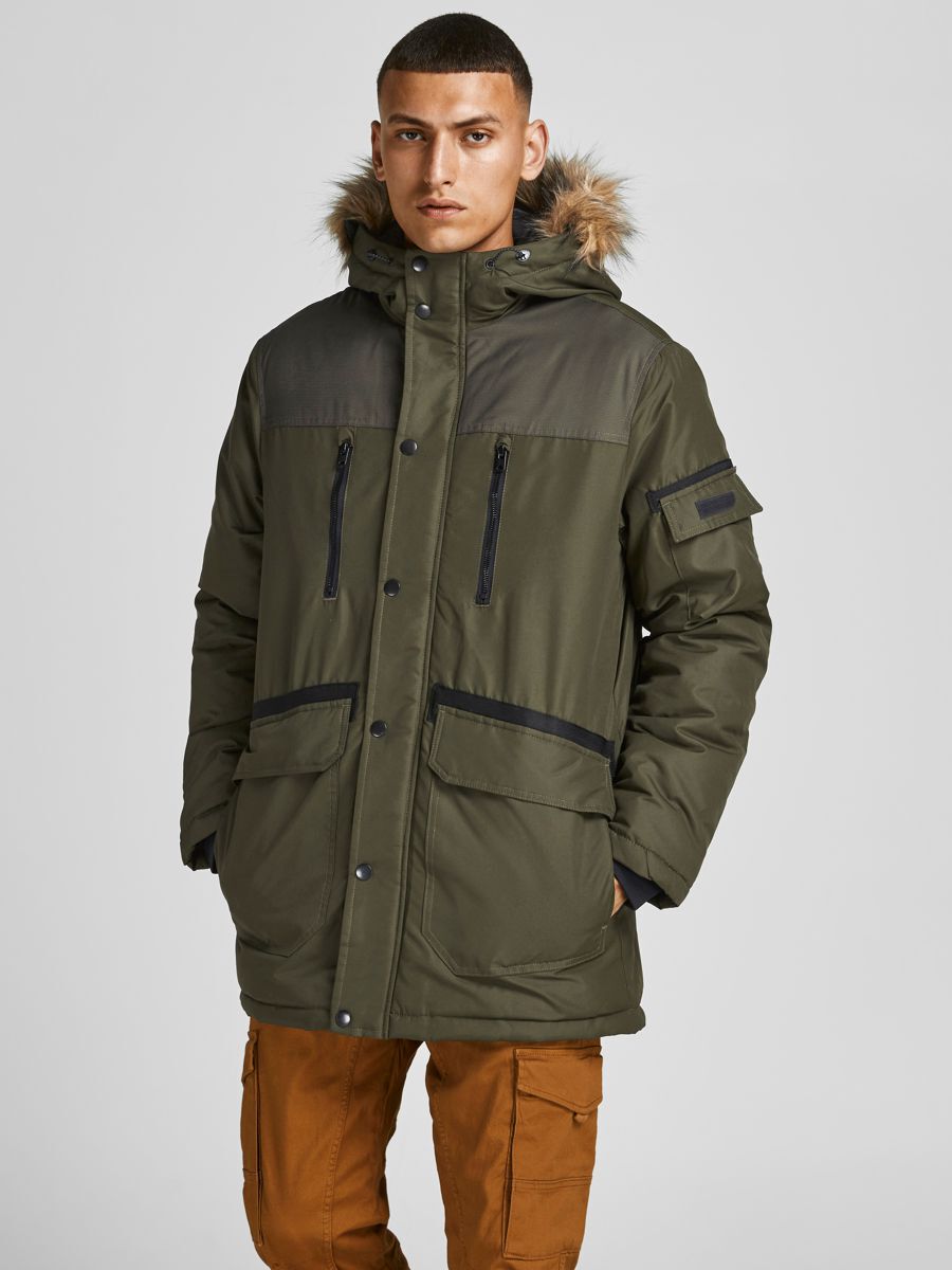 Jack & Jones Eglobe Sts Parka XS Forest Night günstig online kaufen