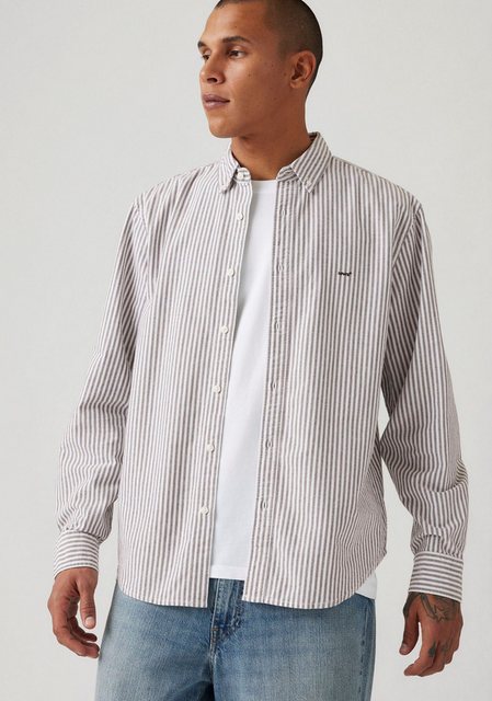 Levi's® Langarmhemd AUTHENTIC BUTTON DOWN mit Ton-in-Ton Logostickerei auf günstig online kaufen