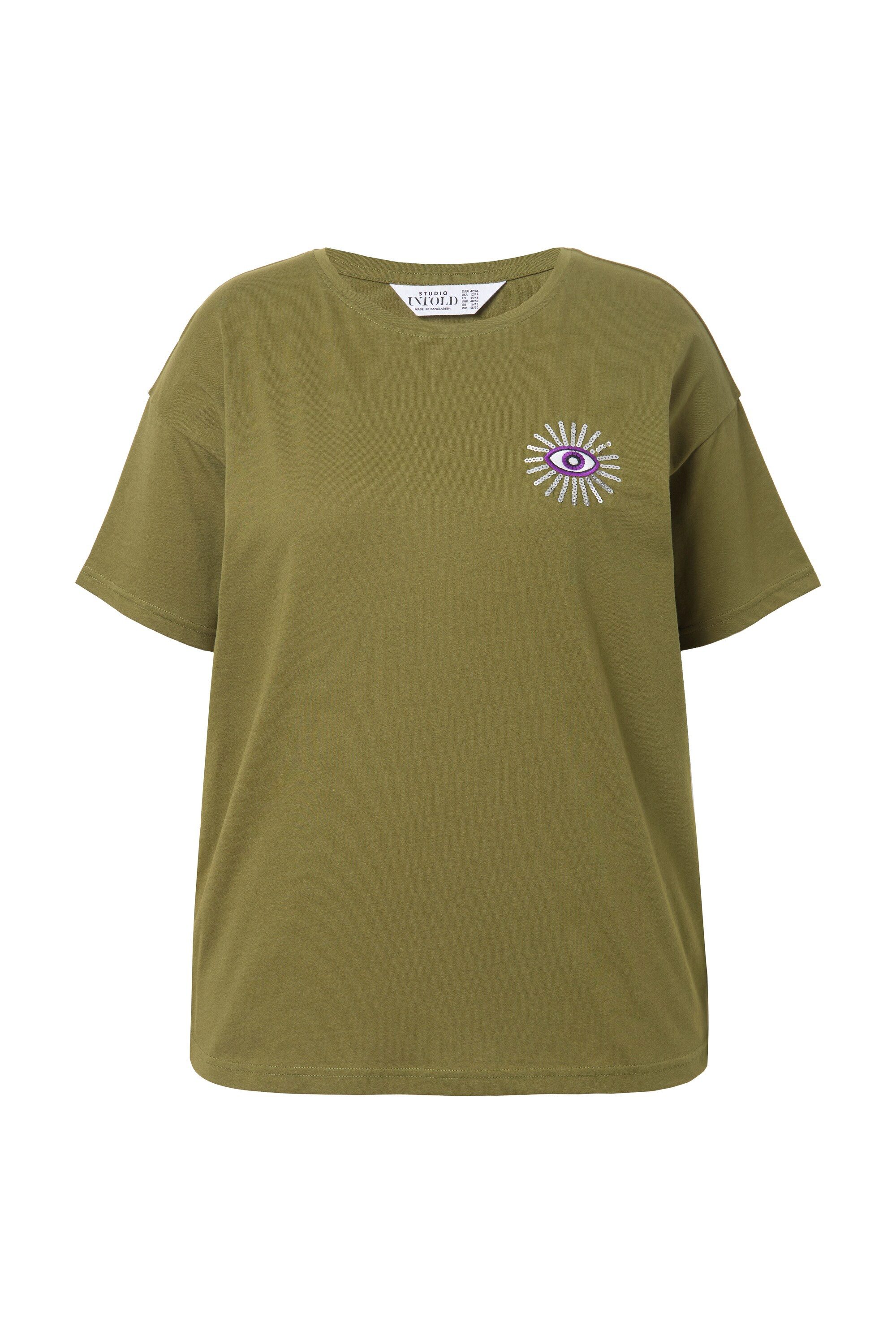 Studio Untold T-Shirt T-Shirt oversized Glitter-Eye günstig online kaufen