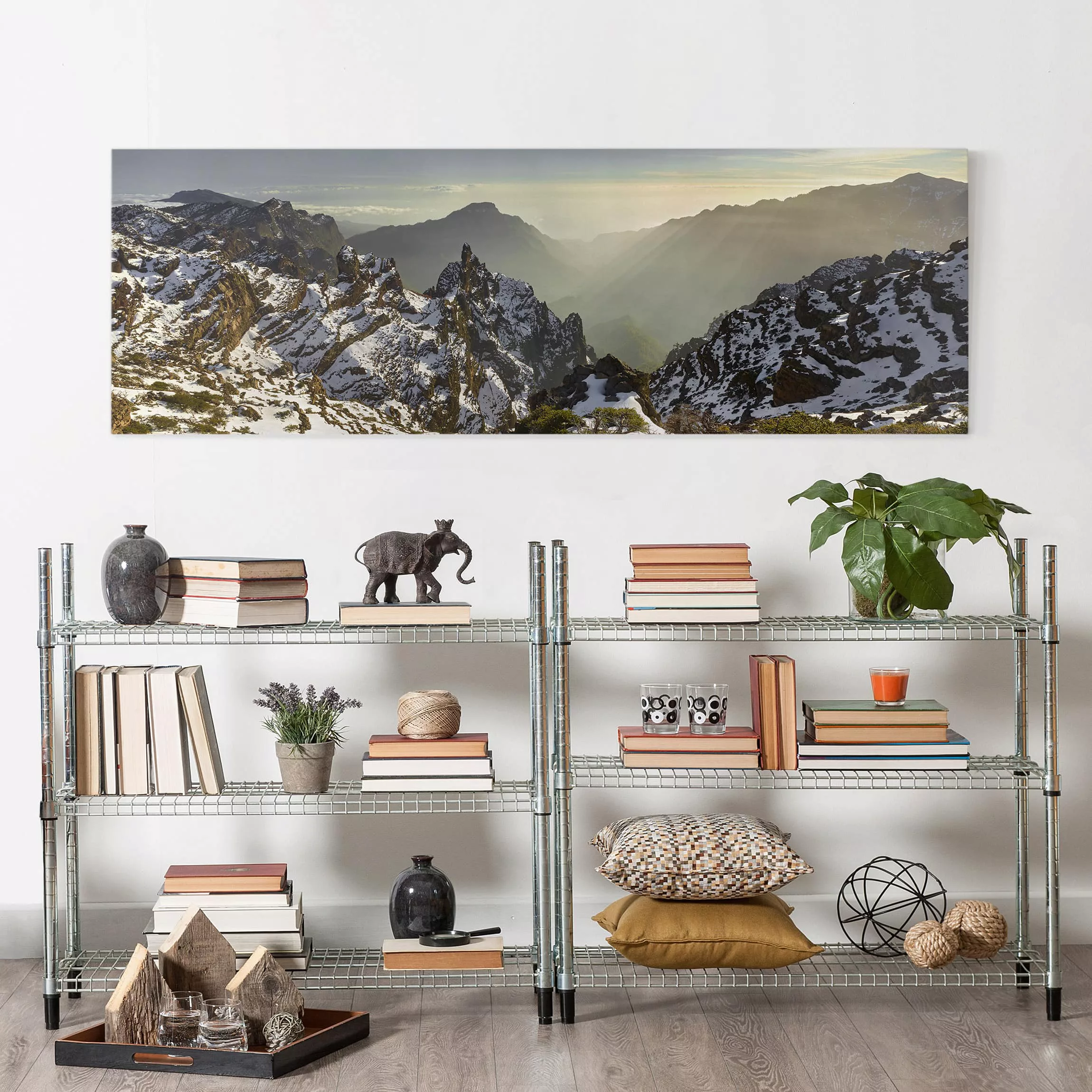 Leinwandbild Natur & Landschaft - Panorama Berge in La Palma günstig online kaufen