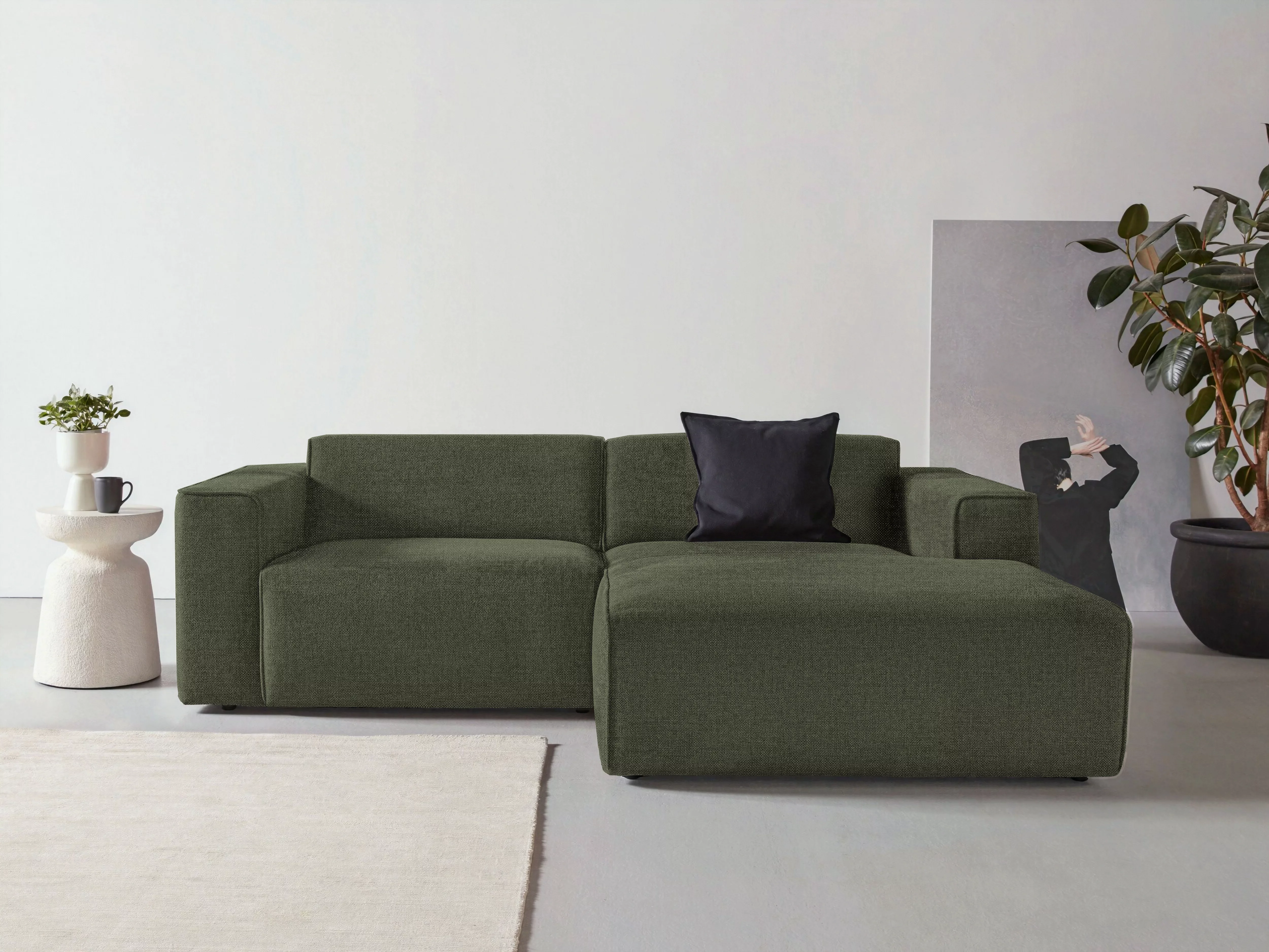 andas Ecksofa "Noord mit Kedernaht, Breite 234 cm" günstig online kaufen
