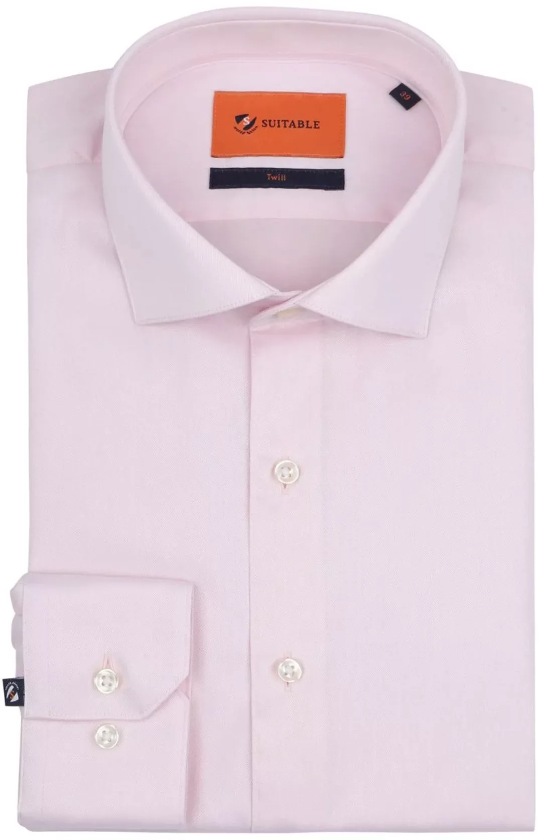 Suitable Hemd Twill Rosa - Größe 40 günstig online kaufen